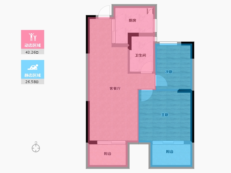 浙江省-宁波市-恒威·鸣凤府-62.13-户型库-动静分区