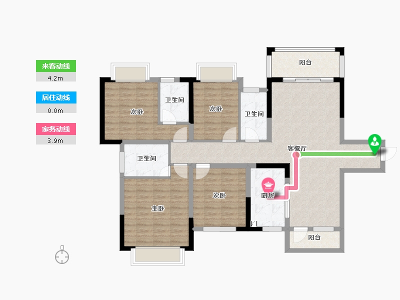 广西壮族自治区-南宁市-古汇广场-111.38-户型库-动静线