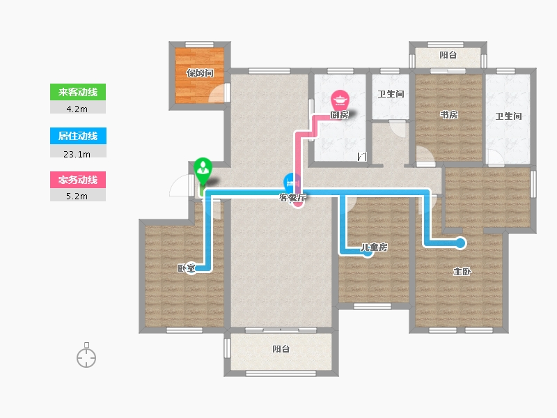 山东省-济南市-蓝石大溪地-149.17-户型库-动静线