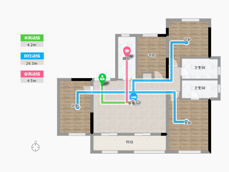 湖北省-武汉市-正荣紫阙台-114.40-户型库-动静线