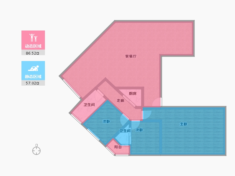 上海-上海市-浦江壹号-129.30-户型库-动静分区