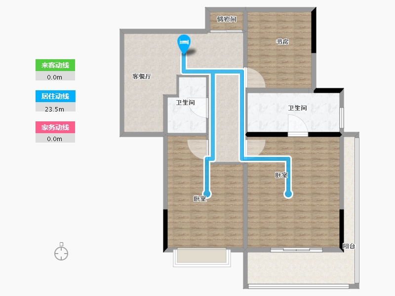 上海-上海市-浦发仁恒·珊瑚世纪-141.60-户型库-动静线