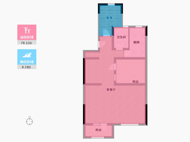 山东省-青岛市-鑫江瑞府-420.00-户型库-动静分区