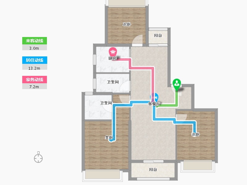 上海-上海市-中皇北岸锦源-108.00-户型库-动静线