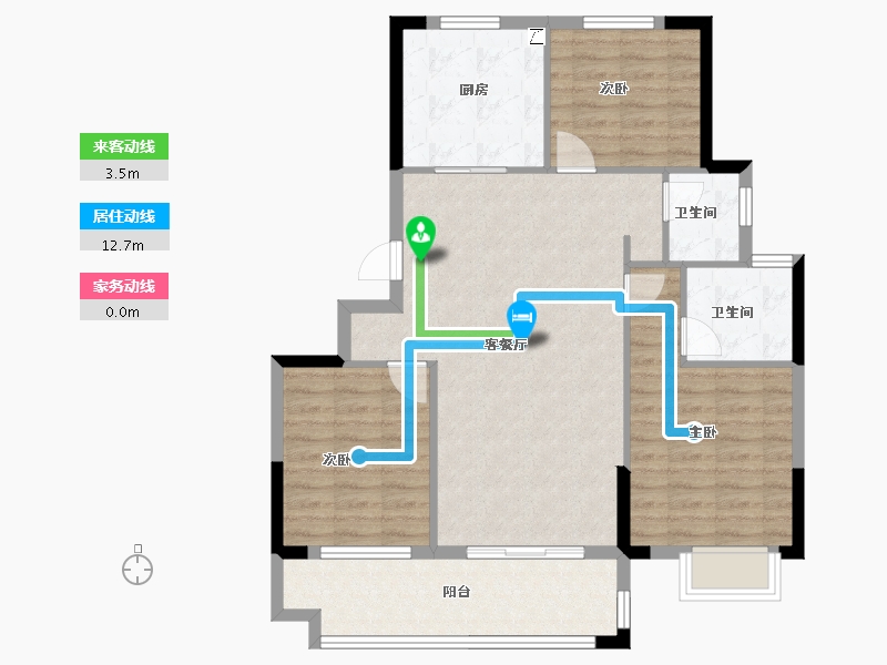 浙江省-宁波市-武岭悦府-92.02-户型库-动静线