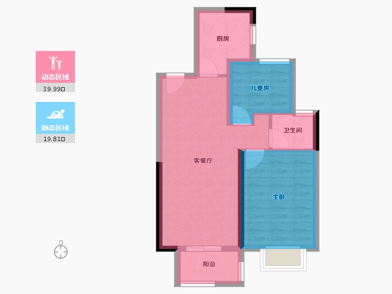 湖北省-武汉市-中梁天玺壹号-52.92-户型库-动静分区