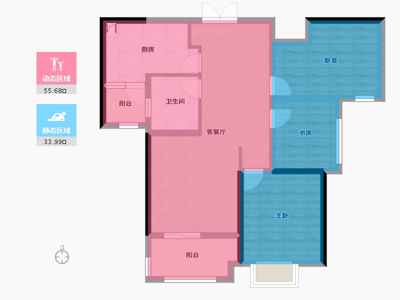 湖南省-长沙市-博林云栖-79.15-户型库-动静分区