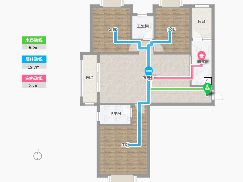 江西省-景德镇市-天湖壹号-120.00-户型库-动静线