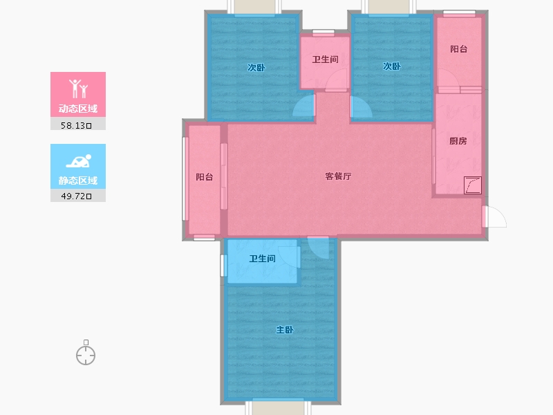 江西省-景德镇市-天湖壹号-120.00-户型库-动静分区