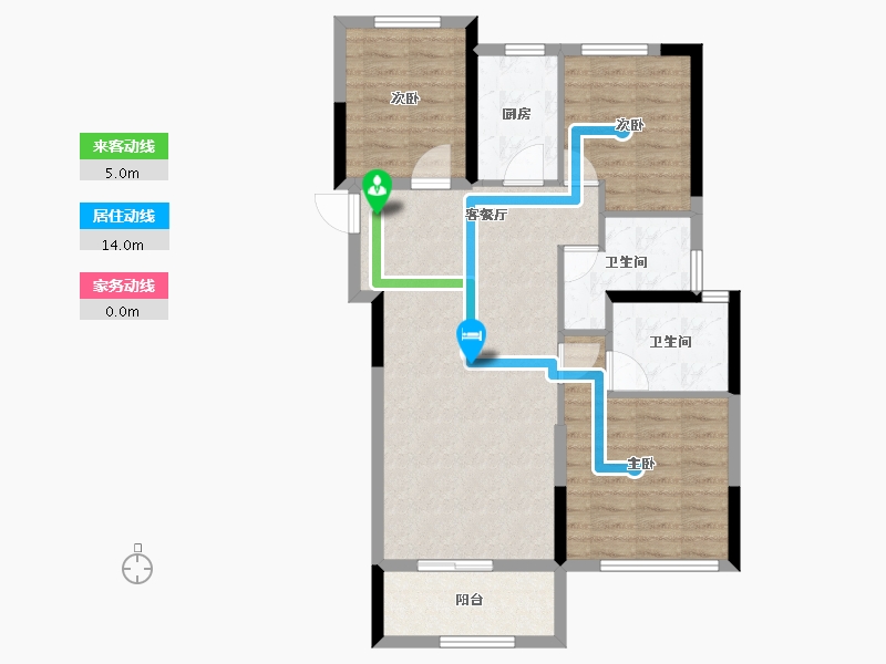 湖北省-武汉市-光谷正荣府-82.40-户型库-动静线