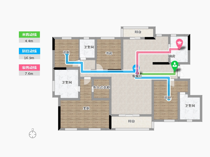 湖北省-武汉市-正荣紫阙台-146.53-户型库-动静线