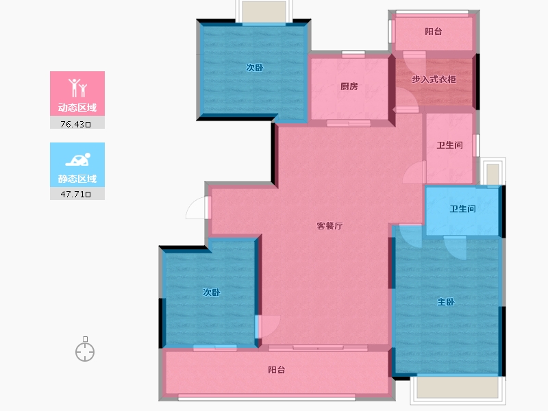 江苏省-苏州市-合樾兰亭花园-115.00-户型库-动静分区