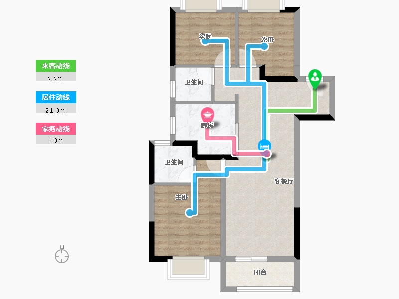 湖北省-武汉市-中国铁建江语城-71.29-户型库-动静线