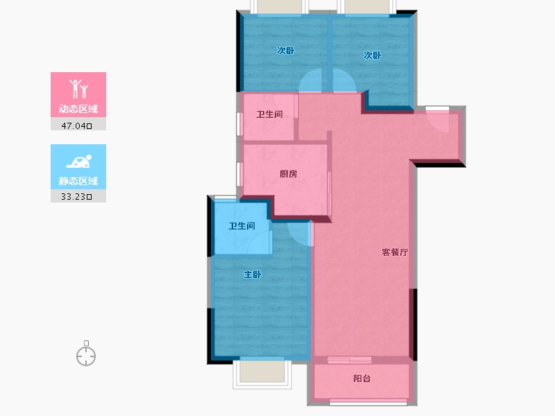 湖北省-武汉市-中国铁建江语城-71.29-户型库-动静分区