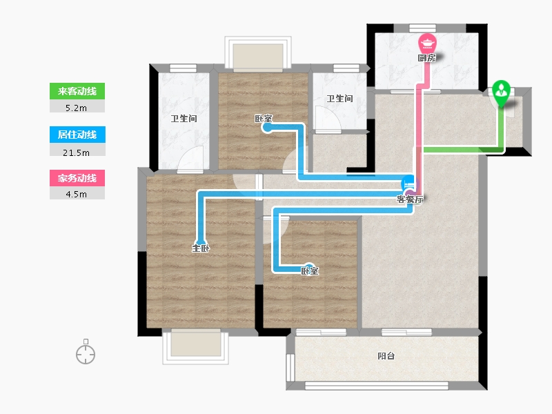 湖北省-武汉市-中国铁建江语城-85.28-户型库-动静线