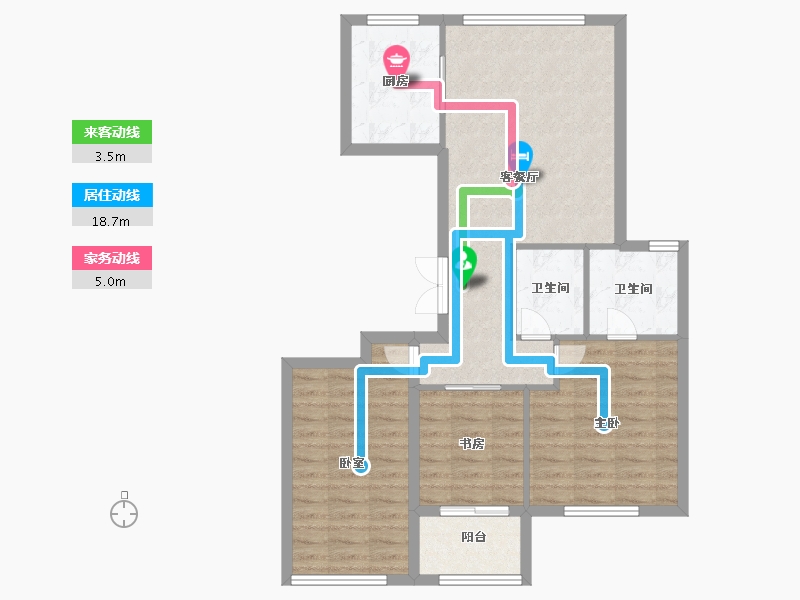 浙江省-温州市-海悦城钰园-80.00-户型库-动静线