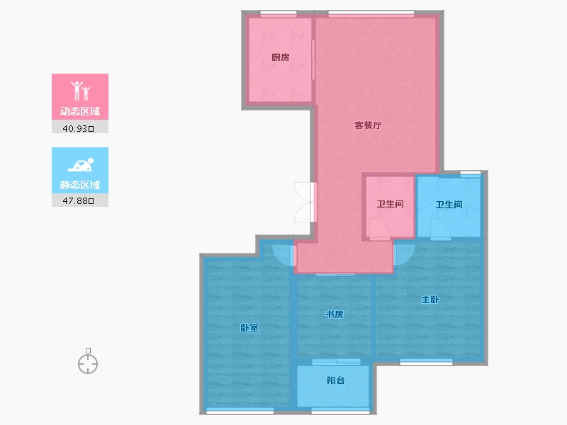 浙江省-温州市-海悦城钰园-80.00-户型库-动静分区