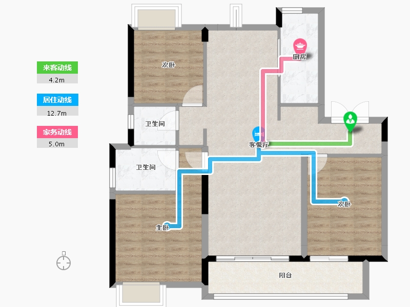 湖北省-武汉市-昆仑御-97.70-户型库-动静线