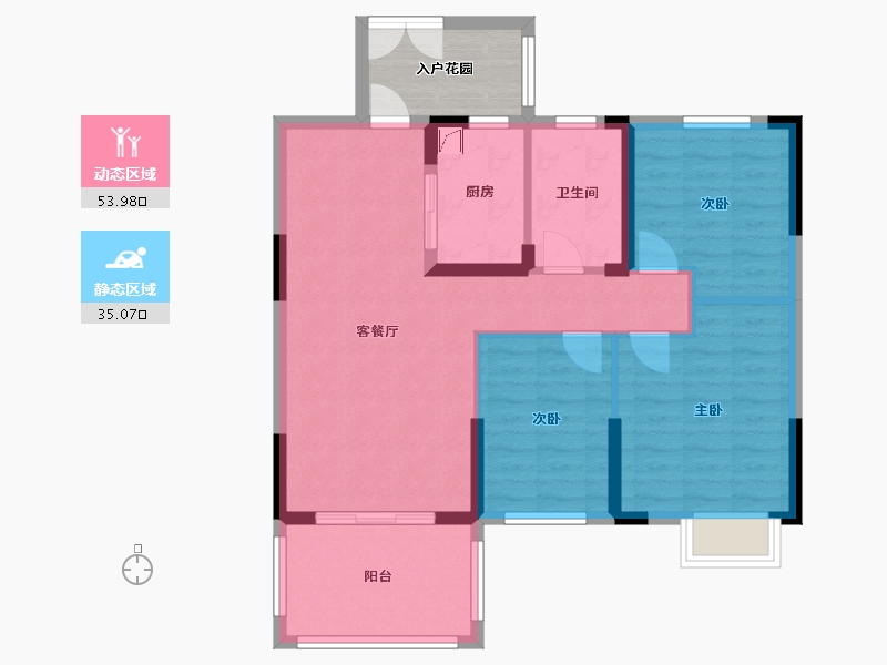 湖北省-咸宁市-近水楼台-111.01-户型库-动静分区