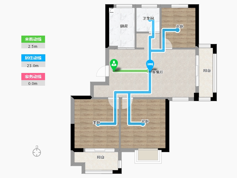 浙江省-宁波市-武岭悦府-72.12-户型库-动静线