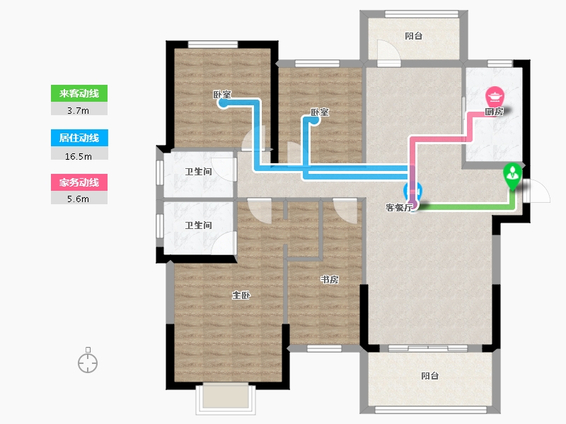 湖北省-武汉市-星悦湾-116.18-户型库-动静线