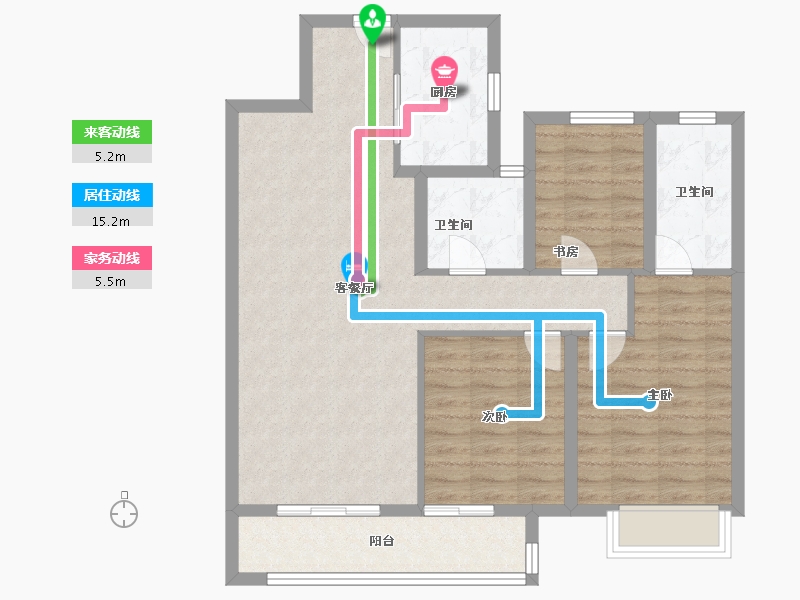 湖北省-武汉市-中交泓园-88.00-户型库-动静线