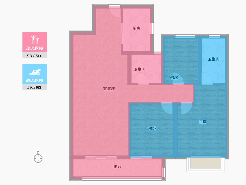 湖北省-武汉市-中交泓园-88.00-户型库-动静分区