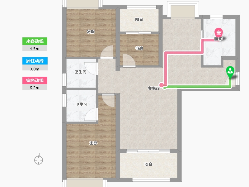 福建省-厦门市-莱昂公馆朗玥-80.01-户型库-动静线