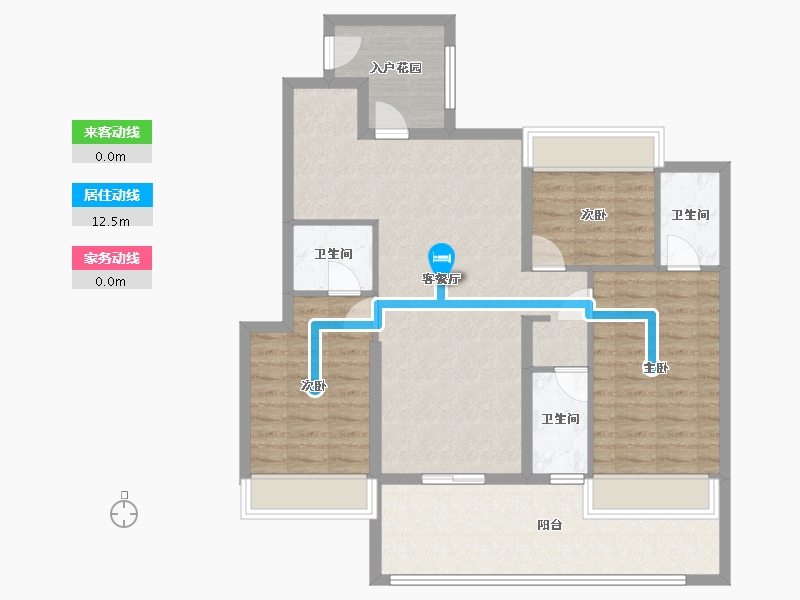 湖北省-十堰市-国瑞中心-70.00-户型库-动静线