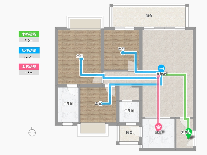 四川省-凉山彝族自治州-越西康城3期-119.00-户型库-动静线