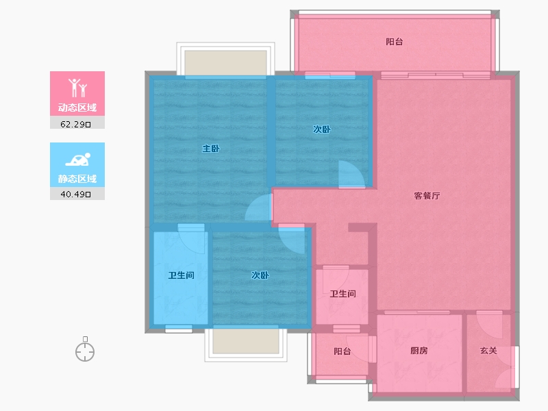 四川省-凉山彝族自治州-越西康城3期-119.00-户型库-动静分区