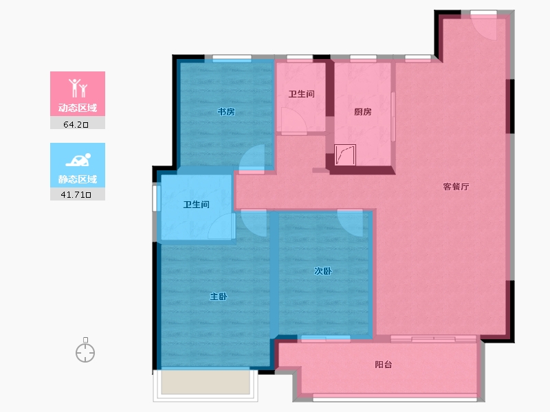 河南省-信阳市-御园小区-100.00-户型库-动静分区