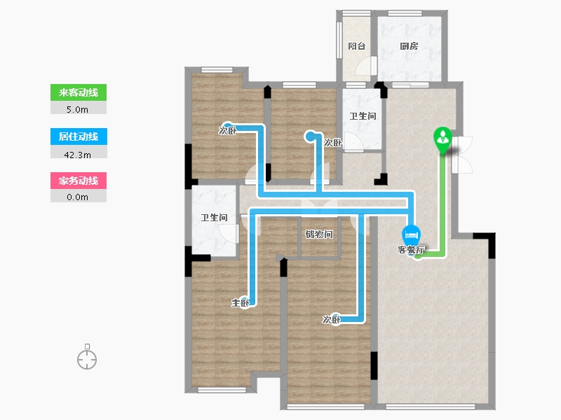 辽宁省-沈阳市-汇置尚郡-145.08-户型库-动静线