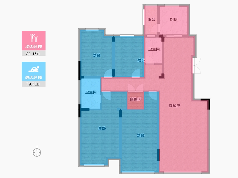 辽宁省-沈阳市-汇置尚郡-145.08-户型库-动静分区