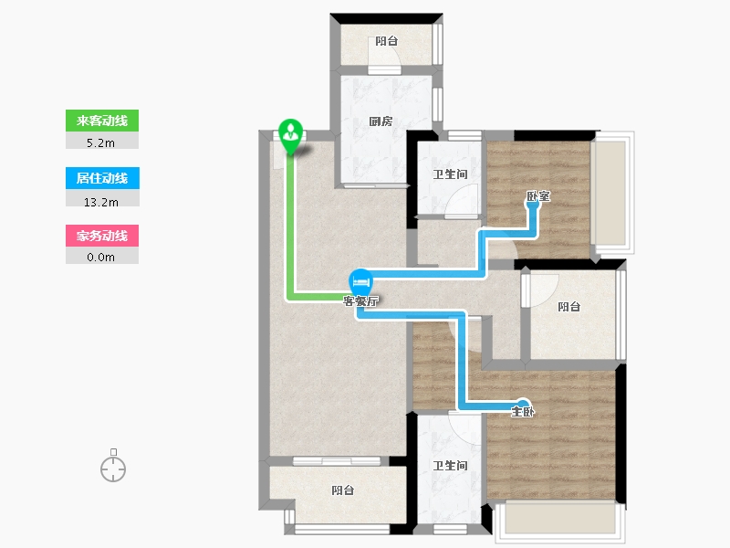 广东省-佛山市-招商悦府-78.00-户型库-动静线