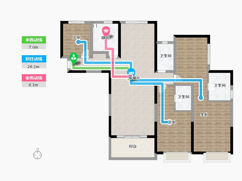 湖北省-武汉市-恒韵府-153.01-户型库-动静线