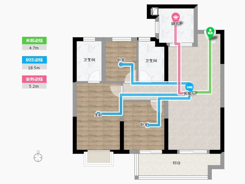 湖北省-武汉市-融创首创国际智慧生态城市-78.01-户型库-动静线