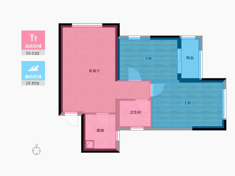 河南省-郑州市-朗悦公园-50.00-户型库-动静分区