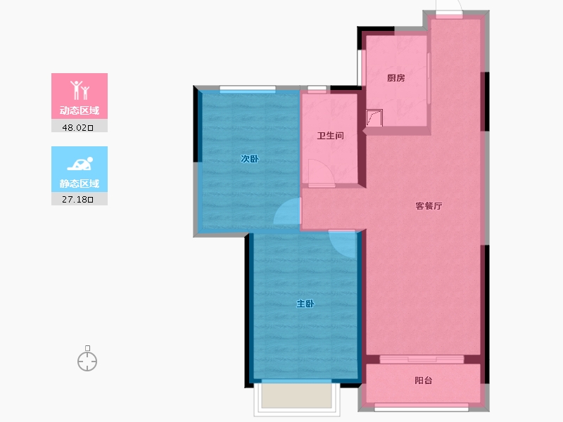 湖北省-武汉市-城投融创国博城-67.18-户型库-动静分区