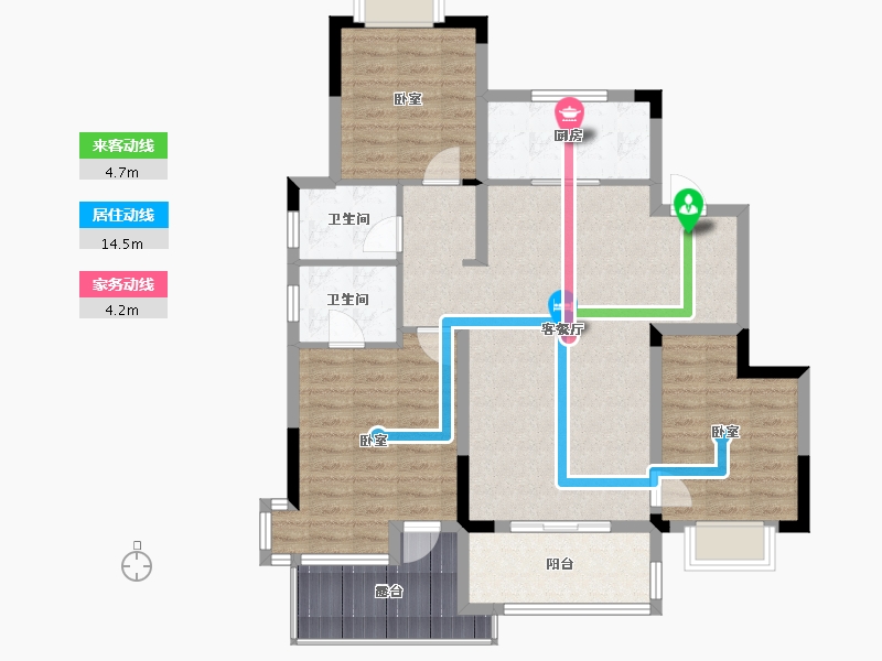 湖北省-武汉市-武汉中国健康谷-101.37-户型库-动静线