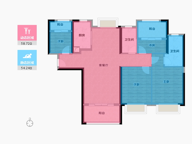 福建省-厦门市-国贸学原-100.61-户型库-动静分区