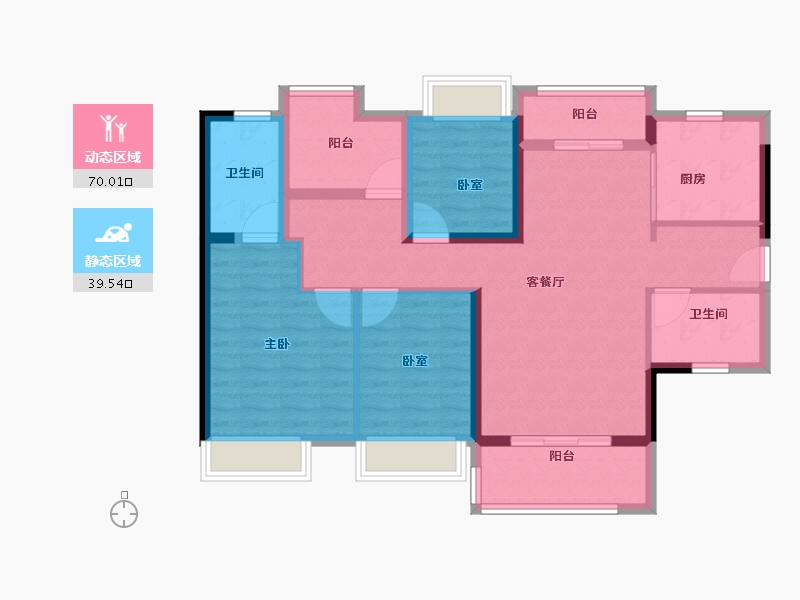 广东省-佛山市-招商悦府-97.60-户型库-动静分区