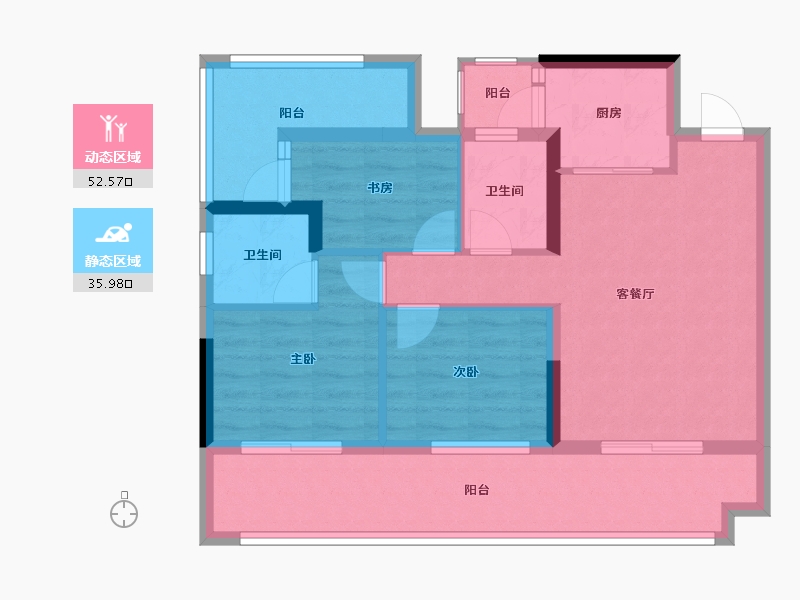 贵州省-贵阳市-置投长岛国际-78.00-户型库-动静分区