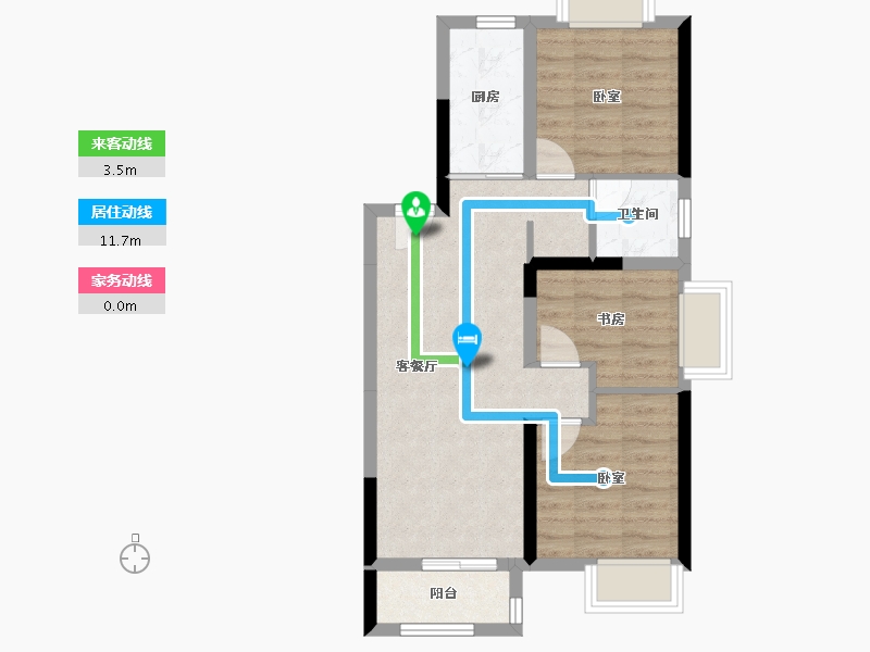 湖北省-武汉市-长江青年城-59.04-户型库-动静线