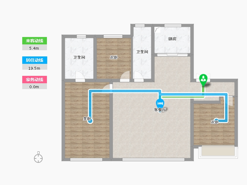 辽宁省-沈阳市-中海润山府-117.10-户型库-动静线