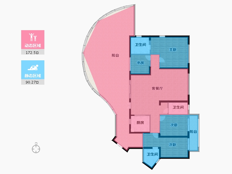 湖北省-武汉市-城投融创国博城-249.47-户型库-动静分区