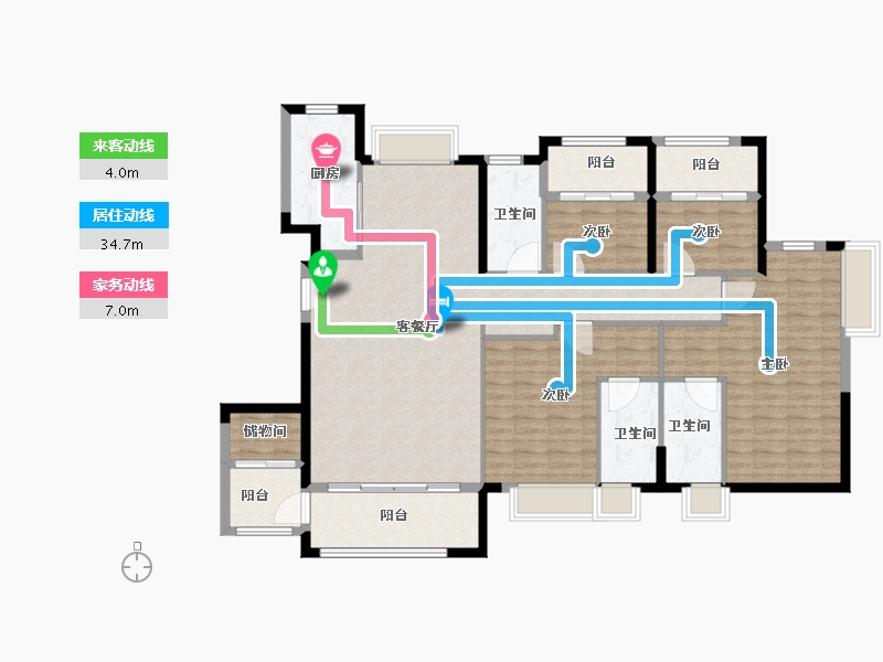 福建省-厦门市-国贸学原-144.80-户型库-动静线