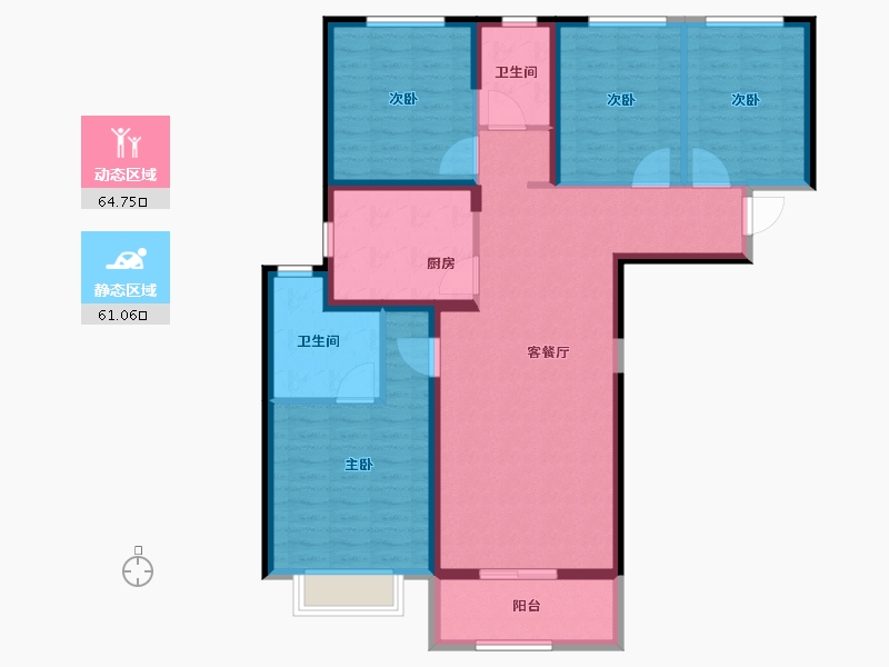 河南省-郑州市-万华城-113.03-户型库-动静分区