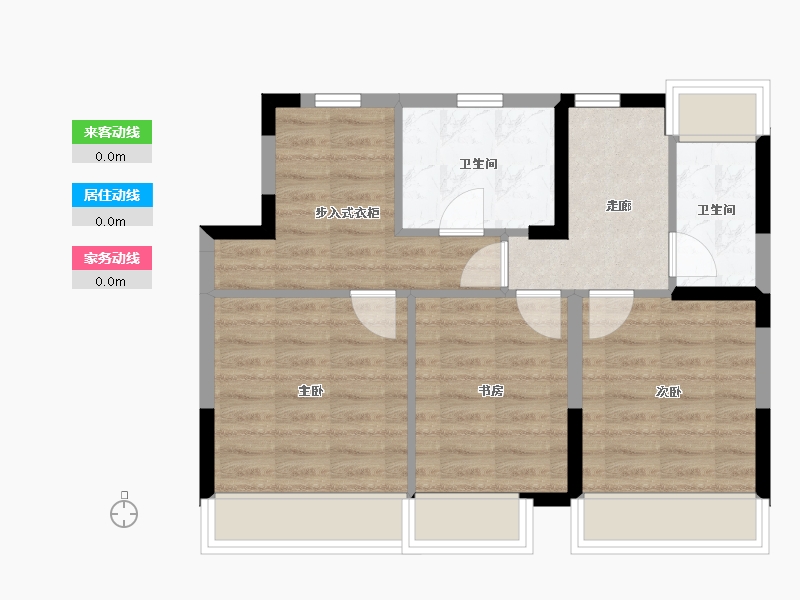 江苏省-宿迁市-碧桂园翘楚棠-133.46-户型库-动静线