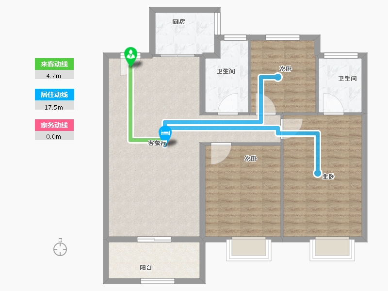 湖北省-武汉市-城投丰山府-99.57-户型库-动静线